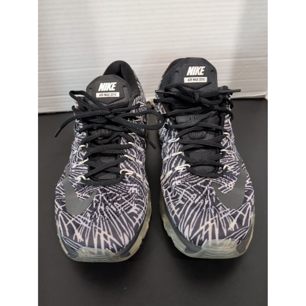 NIKE AIR MAX ZEBRA 🦓 BLACK 2016 Women’s Running Shoes Sneakers Size 9 EUC